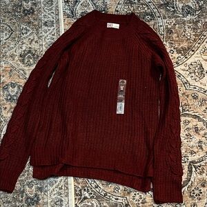 SO Women's Crewneck Sweater - Deep Red
